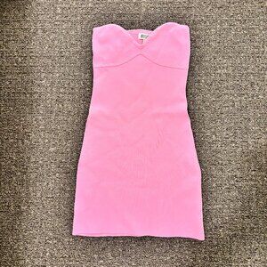 Roselani Pink Strapless Mini Dress